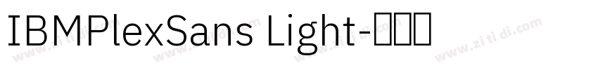 IBMPlexSans Light字体转换